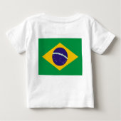 ベビーTシャツとブラジル国旗 ベビーTシャツ (裏面)