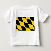ベビーTシャツとミュンヘン州旗，ドイツ ベビーTシャツ (裏面)