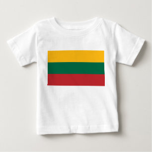 ベビーTシャツとリトアニア国旗 ベビーTシャツ
