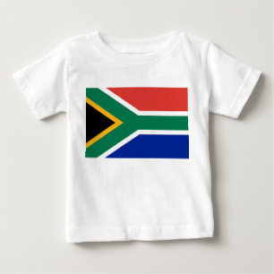 ベビーTシャツと南アフリカ国旗 ベビーTシャツ