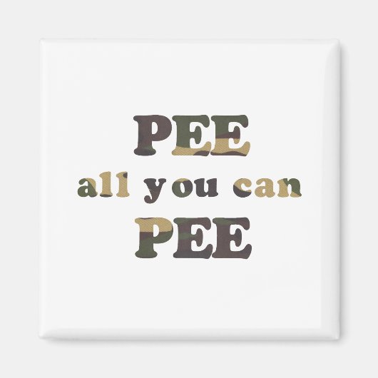 ベビーTシャツを覗き見 マグネット (正面)