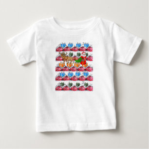 ベビーTシャツクリスマス ベビーTシャツ