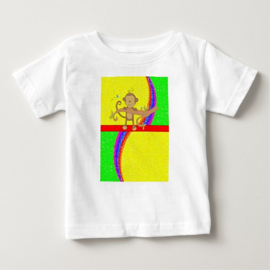 ベビーTシャツモンキー ベビーTシャツ (正面)
