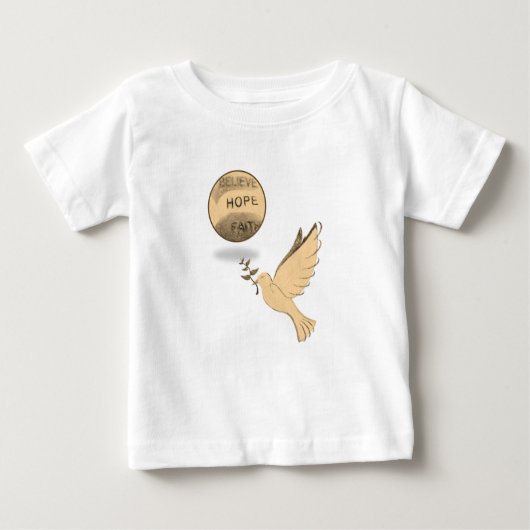 ベビーTシャツ鳩 ベビーTシャツ (正面)