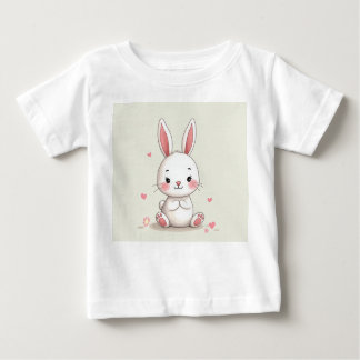 ベビーTシャツ(うさぎイラストレーション) ベビーTシャツ