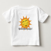 ベビーTシャツ：お昼寝しよう (白) ベビーTシャツ (裏面)