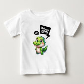 ベビーTシャツ(かわいい空腹ワニ付) ベビーTシャツ (正面)