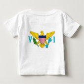 ベビーTシャツ(アメリカ合衆国ヴァージン諸島国旗あり) ベビーTシャツ (裏面)