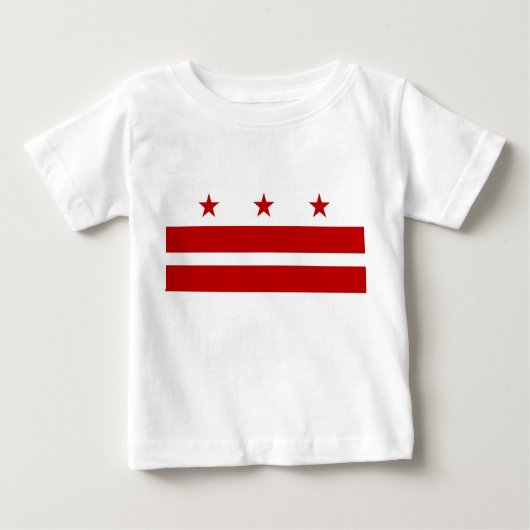 ベビーTシャツ(アメリカ合衆国・ワシントンD.C.州旗あり) ベビーTシャツ (正面)
