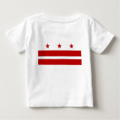 ベビーTシャツ(アメリカ合衆国・ワシントンD.C.州旗あり) ベビーTシャツ (裏面)