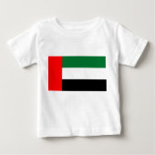 ベビーTシャツ(アラブ首長国統一された首長国連邦国旗を使用) ベビーTシャツ (正面)