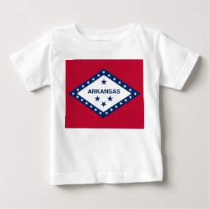 ベビーTシャツ(アーカンソー旗付) ベビーTシャツ