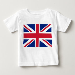 ベビーTシャツ(イギリス国旗統一された付) ベビーTシャツ