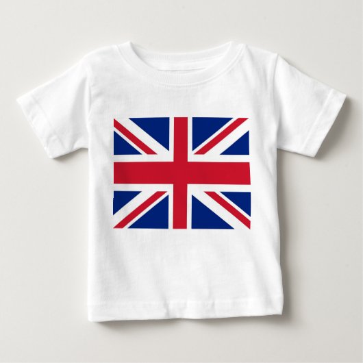 ベビーTシャツ(イギリス国旗統一された付) ベビーTシャツ (正面)