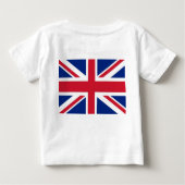 ベビーTシャツ(イギリス国旗統一された付) ベビーTシャツ (裏面)