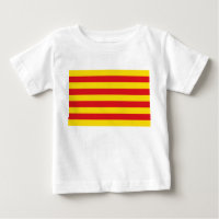 ベビーTシャツ（カタロニア国旗）