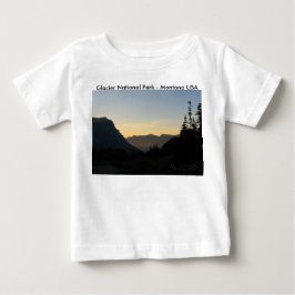 ベビーTシャツ グレイシャー国立公園の日の出