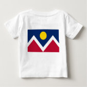 ベビーTシャツ(コロラド州デンバーシティ州旗あり) ベビーTシャツ (裏面)