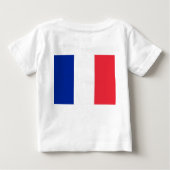 ベビーTシャツ(フランス国旗) ベビーTシャツ (裏面)