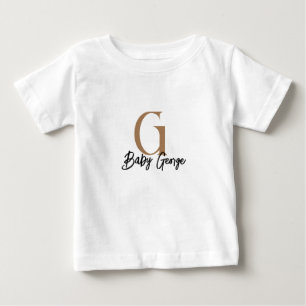 ベビーTシャツ(モノグラム名カスタム付) - ミニマル ベビーTシャツ