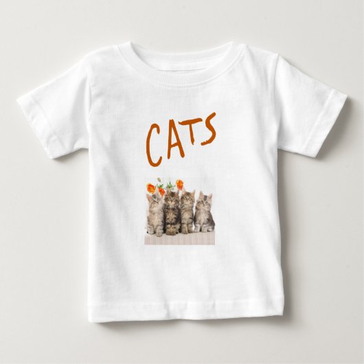 ベビーTシャツ 猫 (正面)