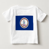 ベビーTシャツ（米国バージニア州旗） ベビーTシャツ (裏面)