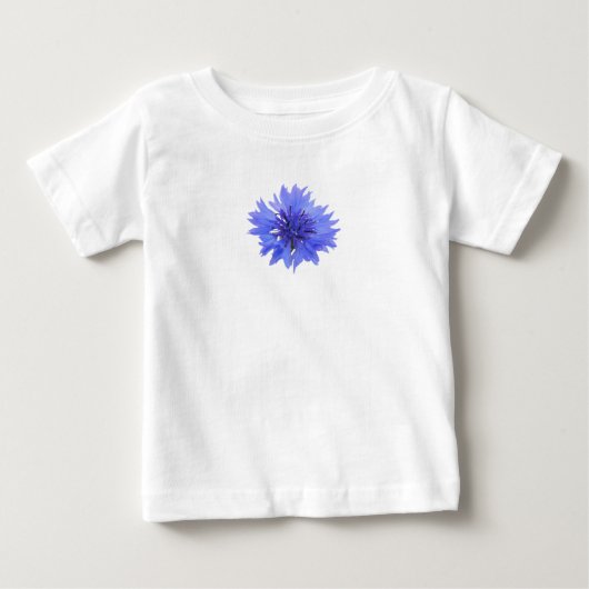 ベビーTシャツ(青いコーンフラワー付) ベビーTシャツ (正面)