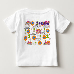 ベビーTシャツ#1第1誕生日ハッピーバースデー ベビーTシャツ
