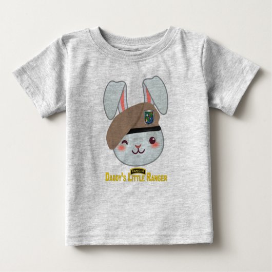 ベビーTシャツ「Daddy's Little Ranger Bunny」 ベビーTシャツ (正面)