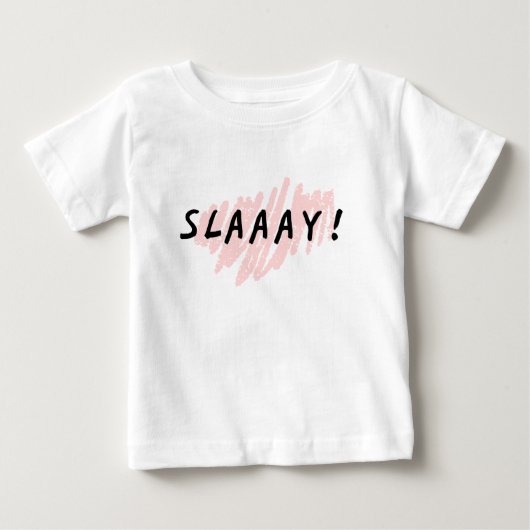ベビーTシャツ 「SLAY」 ハートバック (正面)