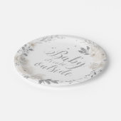 ベビーtズコールドアウトサイドシルバーグリッターフローラ紙 ペーパープレート (アングル)