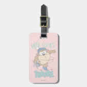 ベビーTAZ™ウィンターアイススケートで滑る ラゲッジタグ (正面縦)