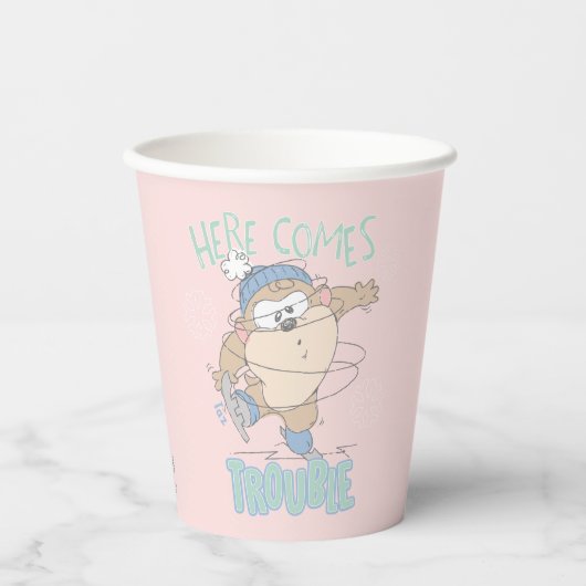 ベビーTAZ™ウィンターアイススケートで滑る 紙コップ (正面)