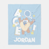 ベビーTAZ™テニスエース！ フリースブランケット (正面)