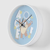 ベビーTAZ™テニスエース！ 壁時計 (傾斜)