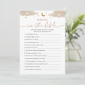 ベビーThe Bible Twinkle Star Baby Shower Game 招待状 (スタンド正面)