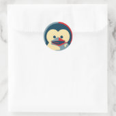 ベビーTux Linux ラウンドシール (バッグ)