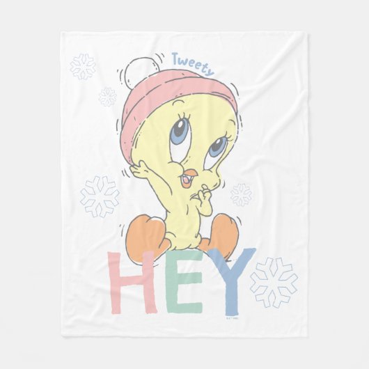 ベビーTWEETY™おい雪 フリースブランケット (正面)