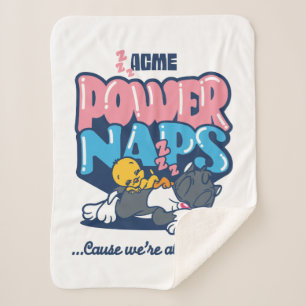 ベビーTWEETY™およびSYLVESTER™電源昼寝 シェルパブランケット