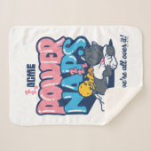 ベビーTWEETY™およびSYLVESTER™電源昼寝 シェルパブランケット (正面(横))