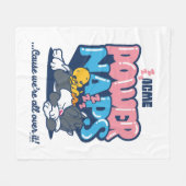 ベビーTWEETY™およびSYLVESTER™電源昼寝 フリースブランケット (正面(横))