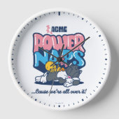 ベビーTWEETY™およびSYLVESTER™電源昼寝 壁時計 (正面)