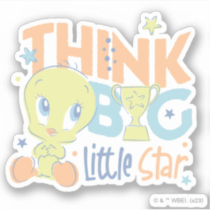 ベビーTWEETY™ - 考え Big Little Star シール
