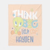 ベビーTWEETY™ - 考え Big Little Star フリースブランケット (正面)