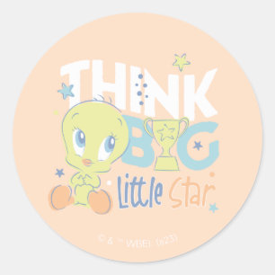 ベビーTWEETY™ - 考え Big Little Star ラウンドシール