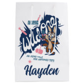 ベビーWILE E. COYOTE™ – ワイルドワン ミディアムペーパーバッグ (裏面)