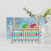 ベビーx 2ラッキー！ツインズ招待状 招待状 (スタンド正面)