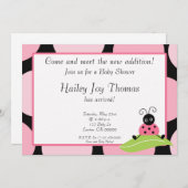 ベビ来ッシュ、新しい追加に合う!、参加…… 招待状 (正面/裏面)