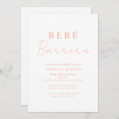 ベベロシタインビタシオンベビーシャワー招待状 招待状 (正面/裏面)