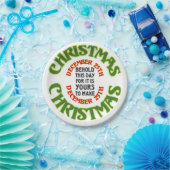 ベホールドクリスマス12月25日引用文 ペーパープレート (パーティー)